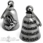 "Ride Safely I Need You Here With Me" Schutzengel Biker-Bell Motorrad Glücksbringer