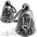 Biker Bell Rock Music Guitar Heavy Metal Hand Motorcycle Lucky Charm Rockstar Gift