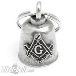 Original Gremlin Bell mit Freimaurer-Symbol Motorrad Glücksglocke Biker Geschenk