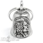 Indian Head Nickel Gremlin Bell Motorrad Glücksbringer mit stolzem Indianer Kopf