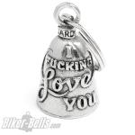 I F**king Love You Guardian Bell Motorradfahrer Glücksbringer Biker Liebe Geschenk