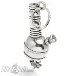 3D Bong Guardian Bell Wasserpfeife Motorrad Glücksbringer Glocke mit Hanfblatt