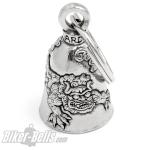 Asian Guardian Lion Foo Dog Guardian Bell Lucky Charm Bell for Motorcycles Gift