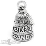 "World's Greatest Biker Grandpa" Guardian Bell Biker Opa Glücksbringer Geschenk