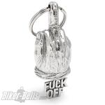 Fuck Off Mittelfinger Guardian Bell Motorradfahrer Glücksbringer Biker Geschenk