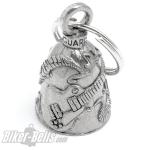 Music Guardian Bell with Guitar Piano Clef Musical Notes Lucky Charm Biker Gift
