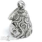 Detaillierte Oktopus Guardian Bell Kraken Glöckchen Motorrad Glücksbringer Geschenk