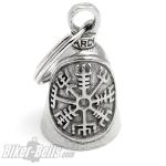 Original Guardian Bell Vegvisir Wikinger Runen-Kompass Glücksbringer Biker Geschenk
