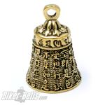 Tibetanische Glocke aus Messing Miniatur Glücksbringer Glöckchen Tibet Bell