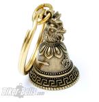 Kleine tibetanische Glücksbringer Glocke verzierter mit Hahn aus Messing Tibet Bell