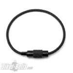 10cm Black Steel Cable with Screw Cap to Attach Biker-Bells to Motorcycle